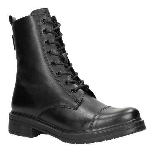 Wojas Czarne Skórzane Trzewiki Damskie Z Ociepleniem Wojas 38 Wojas