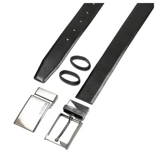 Wojas Czarno-Granatowy Zestaw Prezentowy Z Dwustronnym Paskiem Wojas 110 Wojas