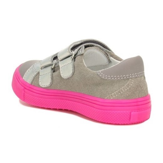 Półbuty Bartek 18327018, Dla Dziewcząt, Szaro-Srebrny 38 Wojas okazja