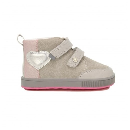 Mini First Steps Bartek 136300-05, Dla Dziewcząt, Szaro-Różowy ze sklepu Wojas w kategorii Buciki niemowlęce - zdjęcie 173145218