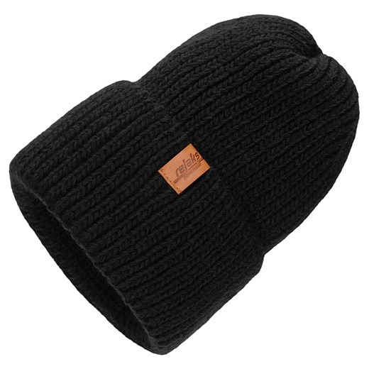 Czarna Zimowa Czapka Damska Typu Beanie ze sklepu Wojas w kategorii Czapki zimowe damskie - zdjęcie 173146649