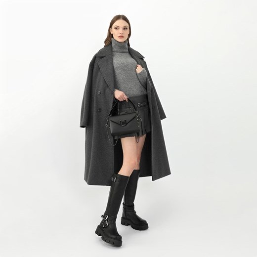 Wojas Czarna Wizytowa Torebka Damska Ze Skóry Licowej ze sklepu Wojas w kategorii Kopertówki - zdjęcie 173146997