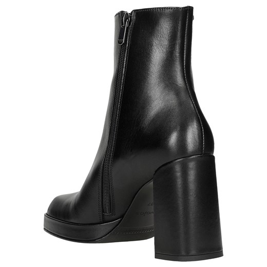 Wojas Czarne Botki Damskie Na Solidnym Obcasie Wojas 39 Wojas