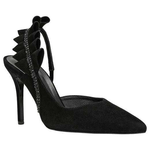 Wojas Czarne Wieczorowe Czółenka Damskie Z Kryształkami Wojas 35 Wojas