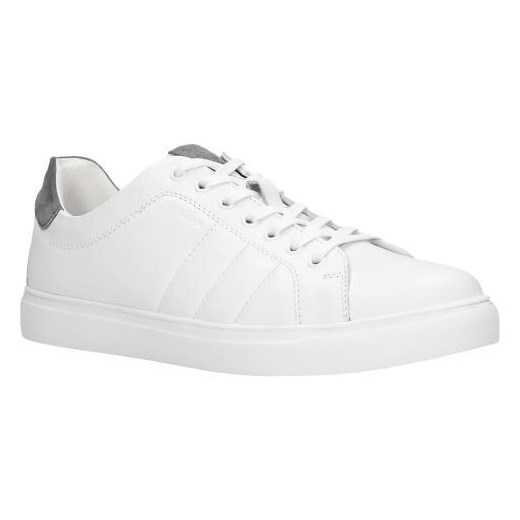 Wojas Białe Trampki Z Szarymi Wstawkami | Comfort Wojas 43 okazja Wojas