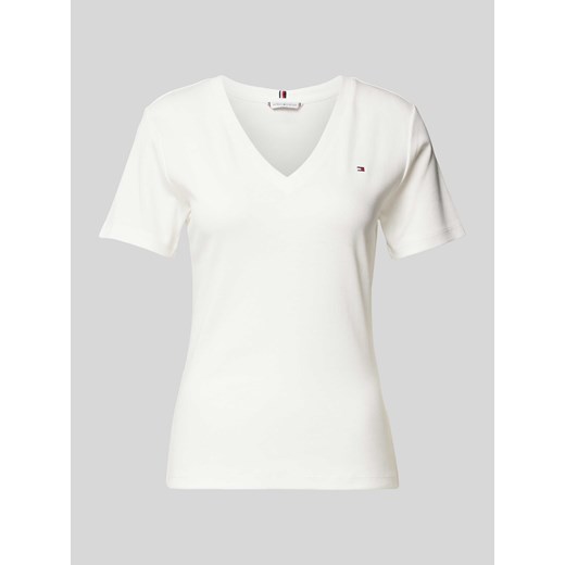 T-shirt o kroju slim fit z wyhaftowanym logo model ‘CODY’ Tommy Hilfiger L Peek&Cloppenburg 