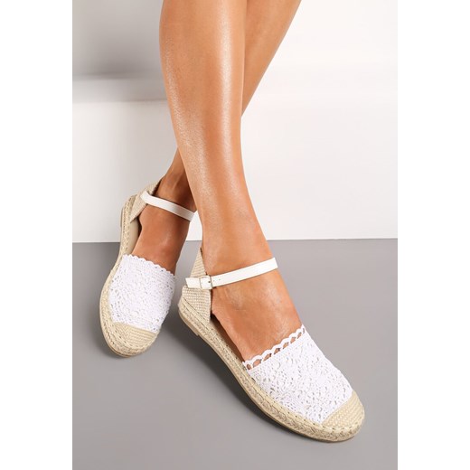Białe Espadryle Maiseis ze sklepu renee.pl w kategorii Espadryle damskie - zdjęcie 173155019