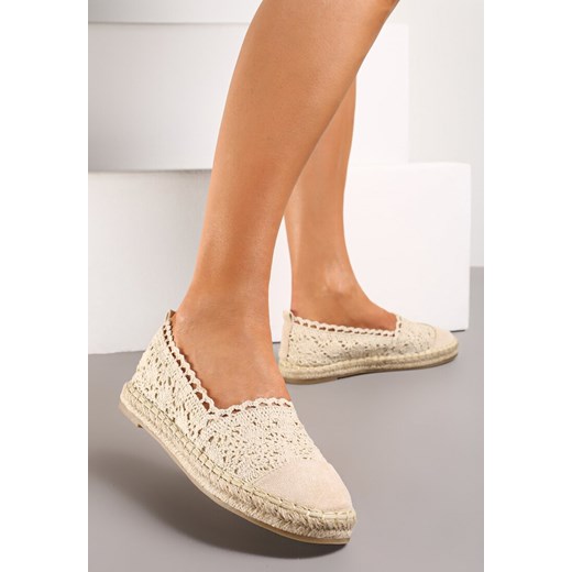 Beżowe Espadryle Vylixis ze sklepu renee.pl w kategorii Espadryle damskie - zdjęcie 173155647