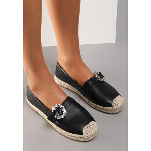 Czarne Espadryle Auxamene ze sklepu renee.pl w kategorii Espadryle damskie - zdjęcie 173156846