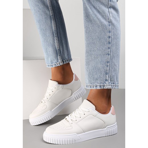 Biało-Różowe Sneakersy Amathanassa ze sklepu renee.pl w kategorii Buty sportowe damskie - zdjęcie 173157255