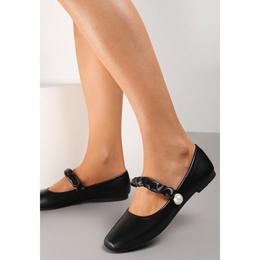 Czarne Balerinki Achereia Renee 40 renee.pl
