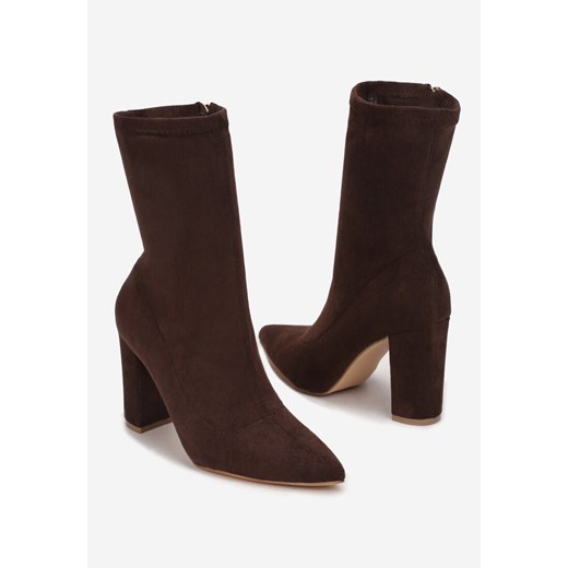 Brązowe Botki Helis Renee 40 renee.pl