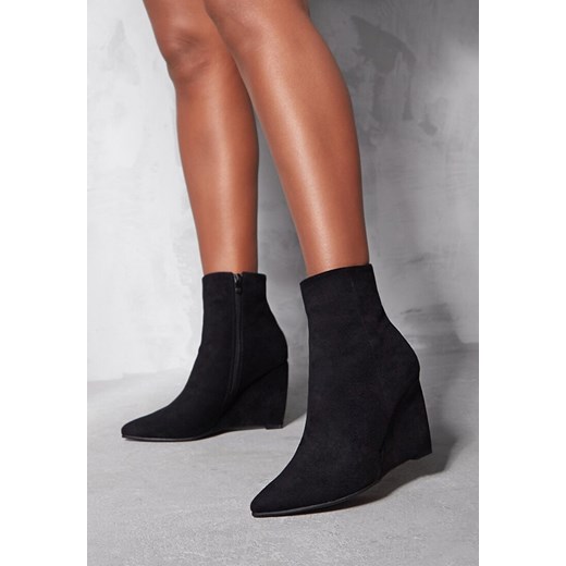 Czarne Botki na Koturnie Hodigan Renee 41 renee.pl