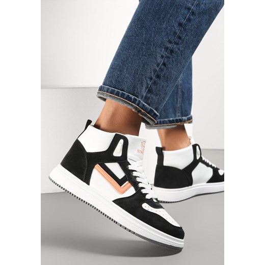 Biało-Czarne Sneakersy Maeramiia Renee 37 renee.pl