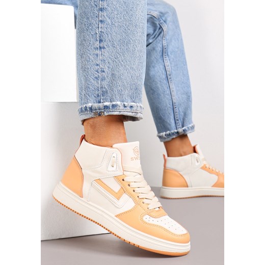 Beżowo-Pomarańczowe Sneakersy Maeramia ze sklepu renee.pl w kategorii Buty sportowe damskie - zdjęcie 173162247