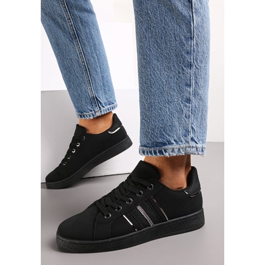 Czarne Sneakersy Sznurowane Pakkasa ze sklepu renee.pl w kategorii Buty sportowe damskie - zdjęcie 173170158