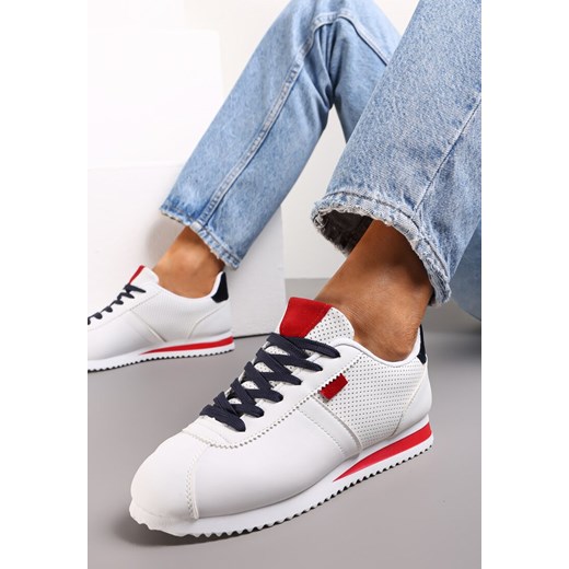 Biało Czerwone Sneakersy z Przeszyciami Phyrise ze sklepu renee.pl w kategorii Buty sportowe damskie - zdjęcie 173171986