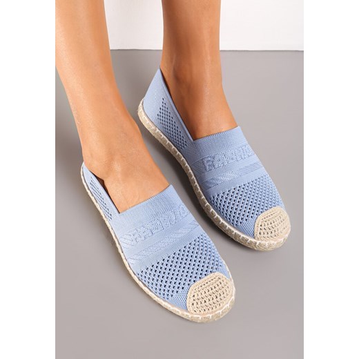 Niebieskie Espadryle z Plecioną Cholewką przed Kostkę Mokosa ze sklepu renee.pl w kategorii Espadryle damskie - zdjęcie 173185357