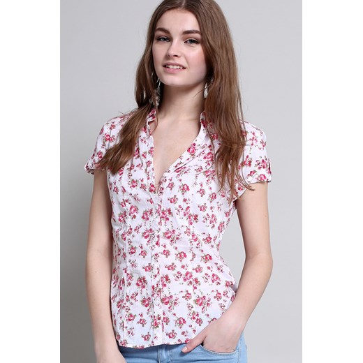 Low-necked floral shirt terranova  kwiatowy
