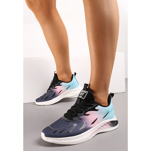 Czarno-Różowe Buty Sportowe z Kolorowym Printem Ombre Pinaria Renee 36 renee.pl