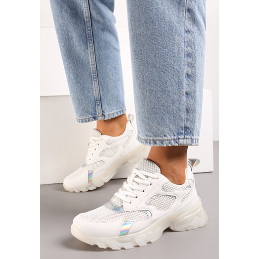 Białe Sneakersy Brethyse Renee 40 renee.pl