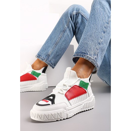 Białe Sneakersy Agathime ze sklepu renee.pl w kategorii Buty sportowe damskie - zdjęcie 173256407