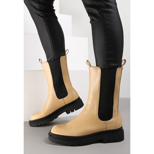 Beżowe Botki Yorinore Renee 36 renee.pl