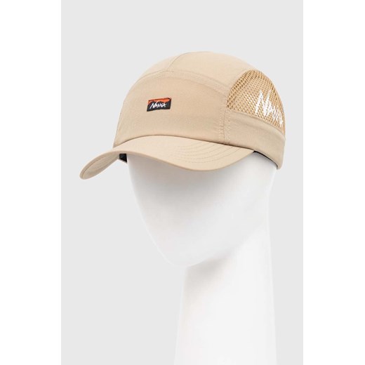 Nanga czapka z daszkiem Dotair® Mesh Jet Cap kolor beżowy gładka NA2411.3B906.A ze sklepu PRM w kategorii Czapki z daszkiem damskie - zdjęcie 173257945