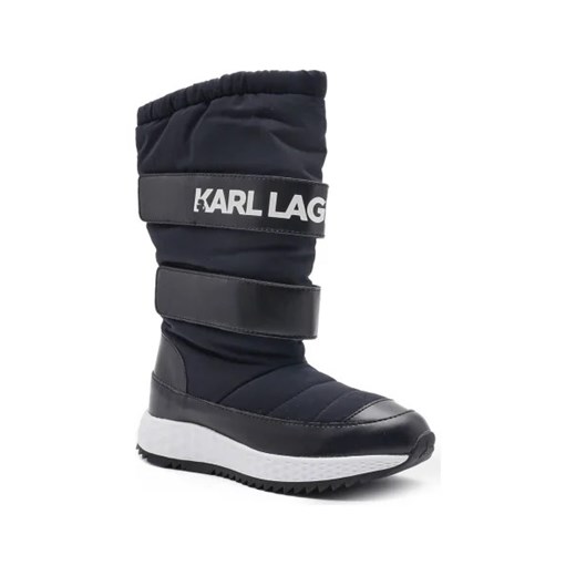 Karl Lagerfeld Kids Ocieplane śniegowce ze sklepu Gomez Fashion Store w kategorii Buty zimowe dziecięce - zdjęcie 173260177
