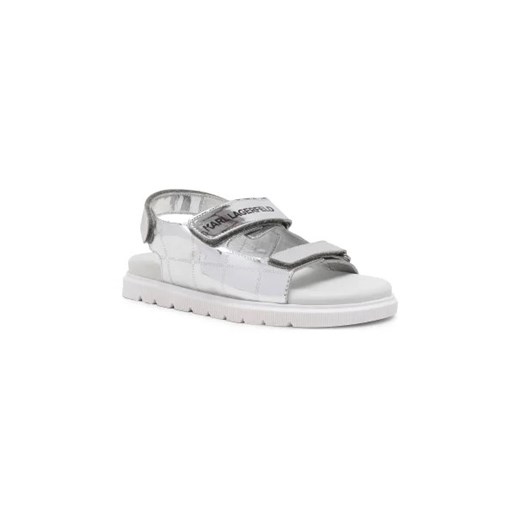Karl Lagerfeld Kids Sandały | z dodatkiem skóry ze sklepu Gomez Fashion Store w kategorii Sandały dziecięce - zdjęcie 173261095