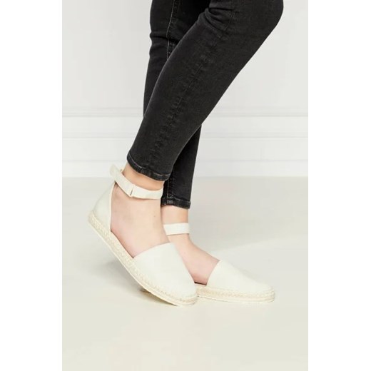 Calvin Klein espadryle damskie z klamrą z tworzywa sztucznego casualowe 