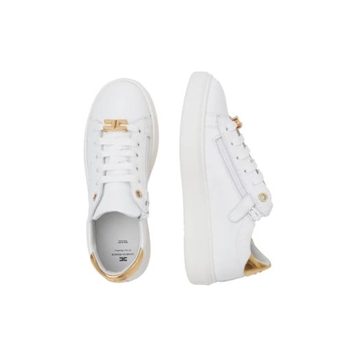 Elisabetta Franchi Skórzane sneakersy la mia bambina Elisabetta Franchi 34 okazja Gomez Fashion Store