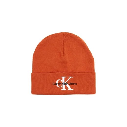 CALVIN KLEIN JEANS Czapka MONOLOGO EMBRO BEANIE ze sklepu Gomez Fashion Store w kategorii Czapki zimowe męskie - zdjęcie 173265096