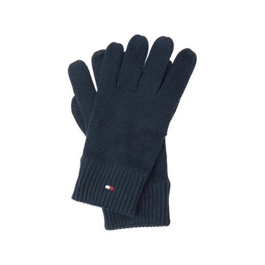 Tommy Hilfiger Rękawiczki ESSENTIAL FLAG | z dodatkiem kaszmiru Tommy Hilfiger One Size promocja Gomez Fashion Store