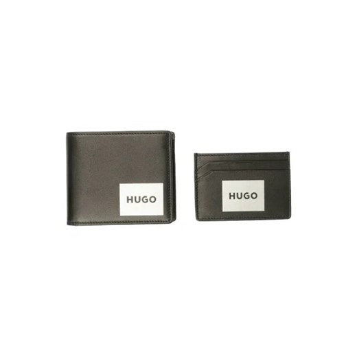 HUGO Skórzany portfel + etui na karty GBHM_4 ze sklepu Gomez Fashion Store w kategorii Etui - zdjęcie 173267555