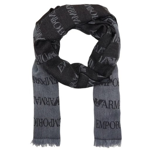 Emporio Armani Dwustronny szal 43X185 W | z dodatkiem wełny Emporio Armani One Size okazyjna cena Gomez Fashion Store