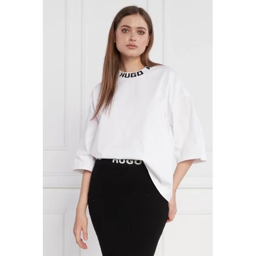 HUGO T-shirt Dinaya | Relaxed fit XS okazja Gomez Fashion Store