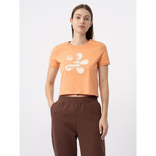 4F Koszulka w kolorze pomarańczowym ze sklepu Limango Polska w kategorii Bluzki damskie - zdjęcie 173279057