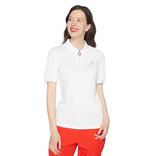 LUHTA Koszulka funkcyjna polo &quot;Aerola&quot; w kolorze białym ze sklepu Limango Polska w kategorii Bluzki damskie - zdjęcie 173279639