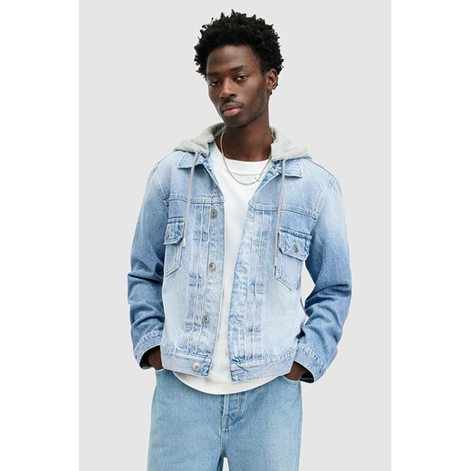 AllSaints kurtka jeansowa bawełniana SPIRIT JACKET kolor niebieski przejściowa M017OA ze sklepu ANSWEAR.com w kategorii Kurtki męskie - zdjęcie 173280605