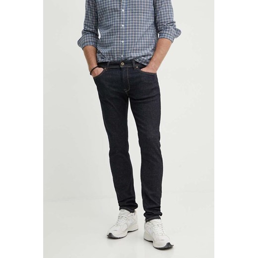 Pepe Jeans jeansy TAPERED JEANS męskie kolor granatowy PM207390AB1 ze sklepu ANSWEAR.com w kategorii Jeansy męskie - zdjęcie 173280699