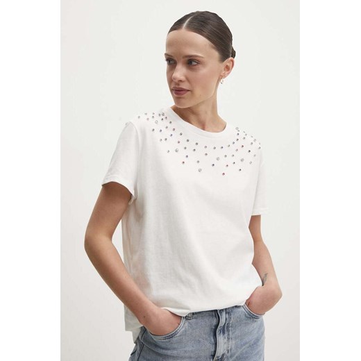 Answear Lab t-shirt bawełniany damski kolor biały ze sklepu ANSWEAR.com w kategorii Bluzki damskie - zdjęcie 173281129