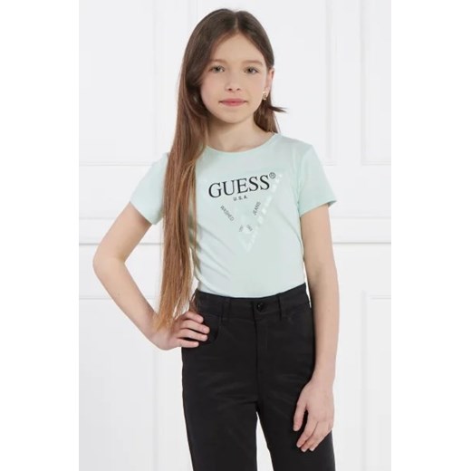 Guess T-shirt | Regular Fit ze sklepu Gomez Fashion Store w kategorii Bluzki dziewczęce - zdjęcie 173283349