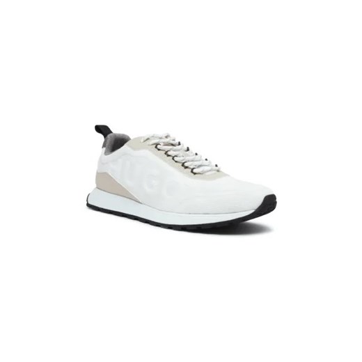 Buty sportowe męskie białe Hugo Boss na wiosnę sznurowane 