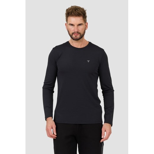 GUESS Czarny longsleeve New Tech Str T, Wybierz rozmiar XXL ze sklepu outfit.pl w kategorii T-shirty męskie - zdjęcie 173284258