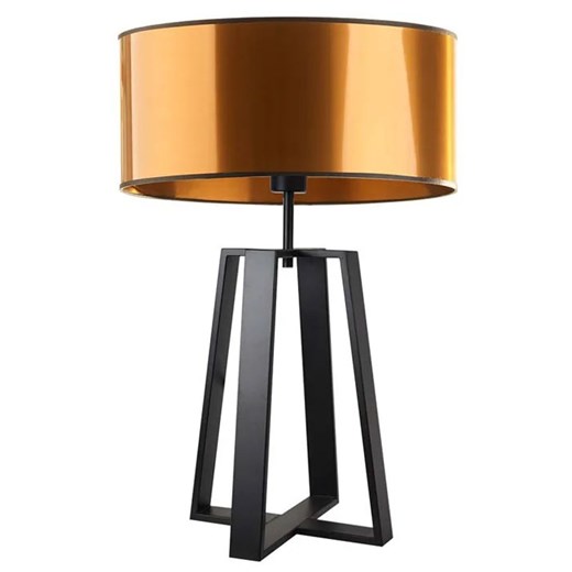 Miedziana lampka nocna glamour - EX971-Thof ze sklepu Edinos.pl w kategorii Lampy stołowe - zdjęcie 173284709