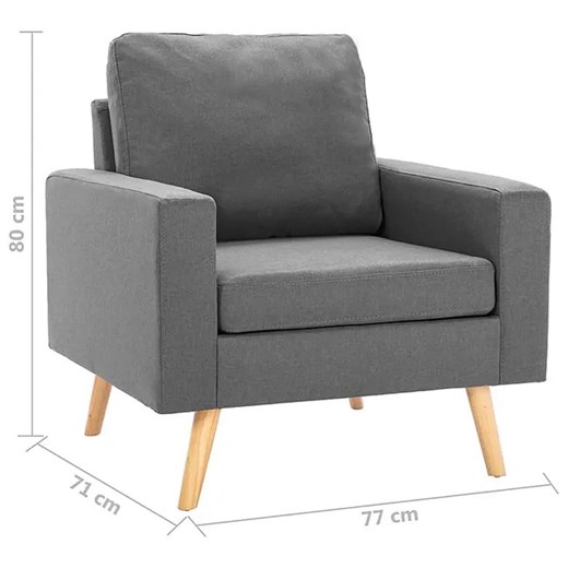 2-częsciowy jasnoszary zestaw wypoczynkowy - Lavinia 2Q Elior One Size Edinos.pl