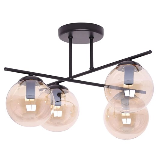 Bursztynowa industrialna lampa sufitowa 4X A217 G0-L63 ze sklepu Edinos.pl w kategorii Lampy sufitowe - zdjęcie 173284796