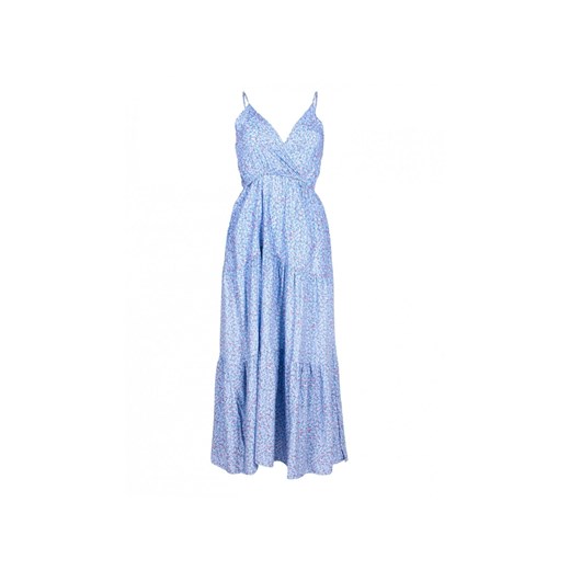 Sukienka damska letnia długa na ramiączka kwiaty niebieska ze sklepu 5.10.15 w kategorii Sukienki - zdjęcie 173286955