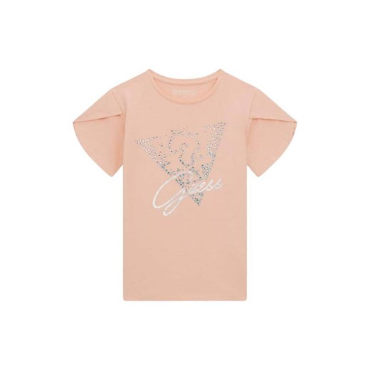 t-shirt dziecięcy t-shirt guess j4gi02 k6yw4 g6l1 brzoskwiniowy ze sklepu Royal Shop w kategorii Bluzki dziewczęce - zdjęcie 173288479